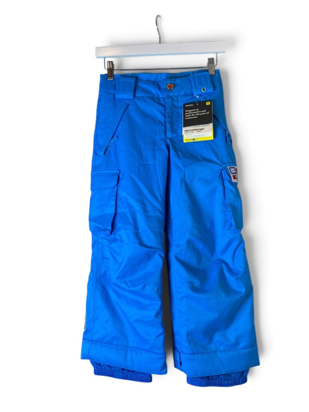 Burton Exile Cargo Boys Snowboard Pants Size S 5/6 Blue DRYRIDE 2L NWT